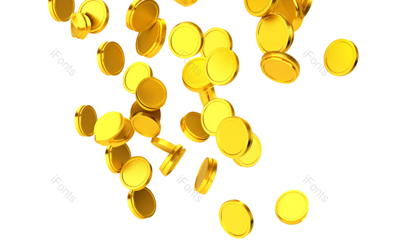 金币图片,金属元素,漂浮元素PNG,硬币免抠素材